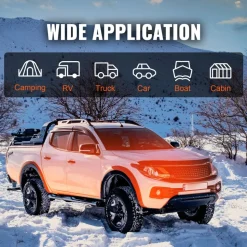 VEVOR 8 KW Diesel Air Heater, Bluetooth App Control All-on-one Diesel Heater with Automatic Altitude Adjustment, Remote Control and LCD, Portable Parking Heater for RV Trailer Camper Van Boat