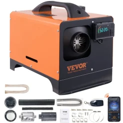 VEVOR 8 KW Diesel Air Heater, Bluetooth App Control All-on-one Diesel Heater with Automatic Altitude Adjustment, Remote Control and LCD, Portable Parking Heater for RV Trailer Camper Van Boat