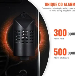 VEVOR 2KW Diesel Heater, 12V/24V All in One Diesel Air Heater, with Bluetooth APP Control, Remote Control and Display Screen, CO Alarm, Fast Heating Portable Diesel Heater for Vehicles and Outdoors