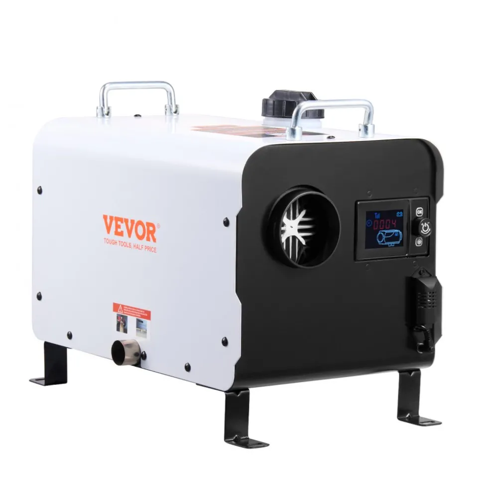 VEVOR 8KW Diesel Heater, 12V/24V All in One Diesel Air Heater, with Bluetooth APP Control, Remote Control and Display Screen, CO Alarm, Fast Heating Portable Diesel Heater for Vehicles and Outdoors