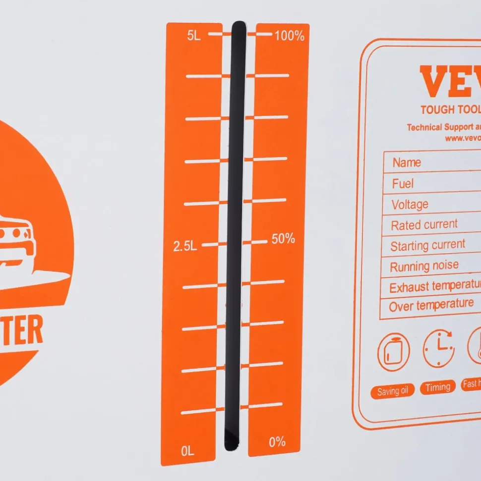 VEVOR 8KW Diesel Heater, 12V/24V All in One Diesel Air Heater, with Bluetooth APP Control, Remote Control and Display Screen, CO Alarm, Fast Heating Portable Diesel Heater for Vehicles and Outdoors
