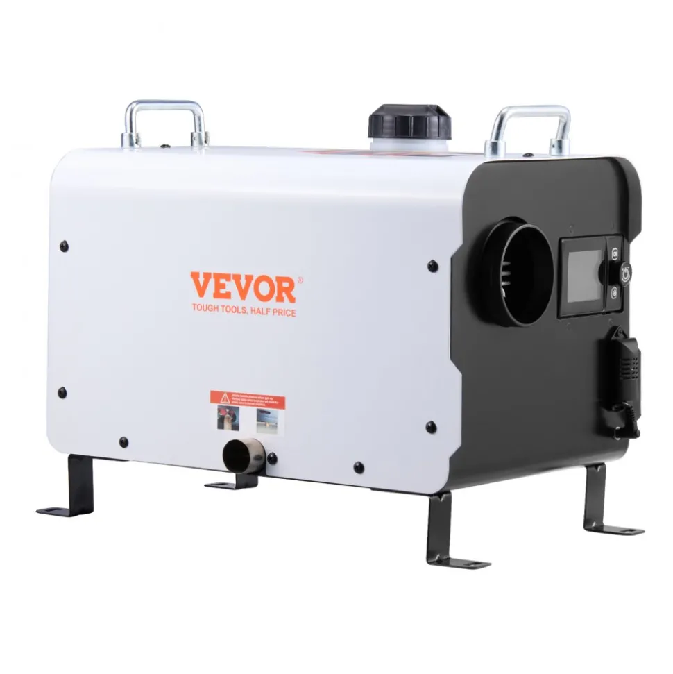 VEVOR 8KW Diesel Heater, 12V/24V All in One Diesel Air Heater, with Bluetooth APP Control, Remote Control and Display Screen, CO Alarm, Fast Heating Portable Diesel Heater for Vehicles and Outdoors