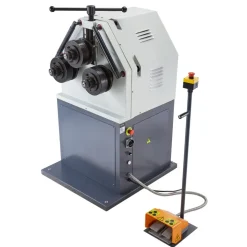 VEVOR 2.2KW Electric Roll Bending Machine, 3-Roller Electric Pipe Bender Machine with 180° Maximum Bending Angle & Reversible Foot Switch, Support Horizontal/Vertical Operation (220V 60Hz 3-Phase)