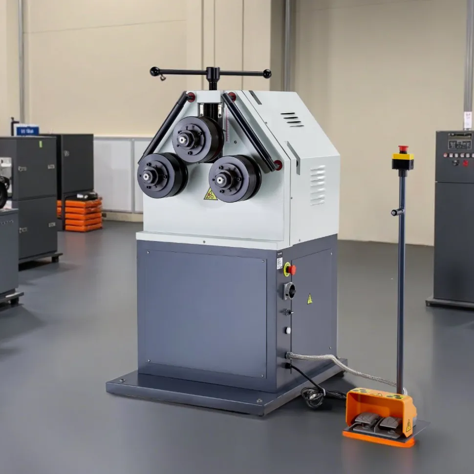 VEVOR 2.2KW Electric Roll Bending Machine, 3-Roller Electric Pipe Bender Machine with 180° Maximum Bending Angle & Reversible Foot Switch, Support Horizontal/Vertical Operation (220V 60Hz 3-Phase)