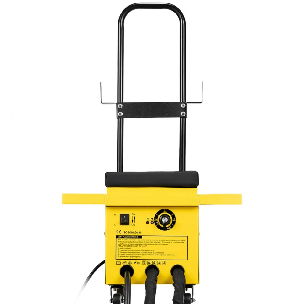 VEVOR 4.5KW Professional Stud Welder Dent Repair Kit with 2 Welding Guns & 6 Modes, All in One Dent Repair Workstation with Extended Handle, Padded Seat and Accessory Tray