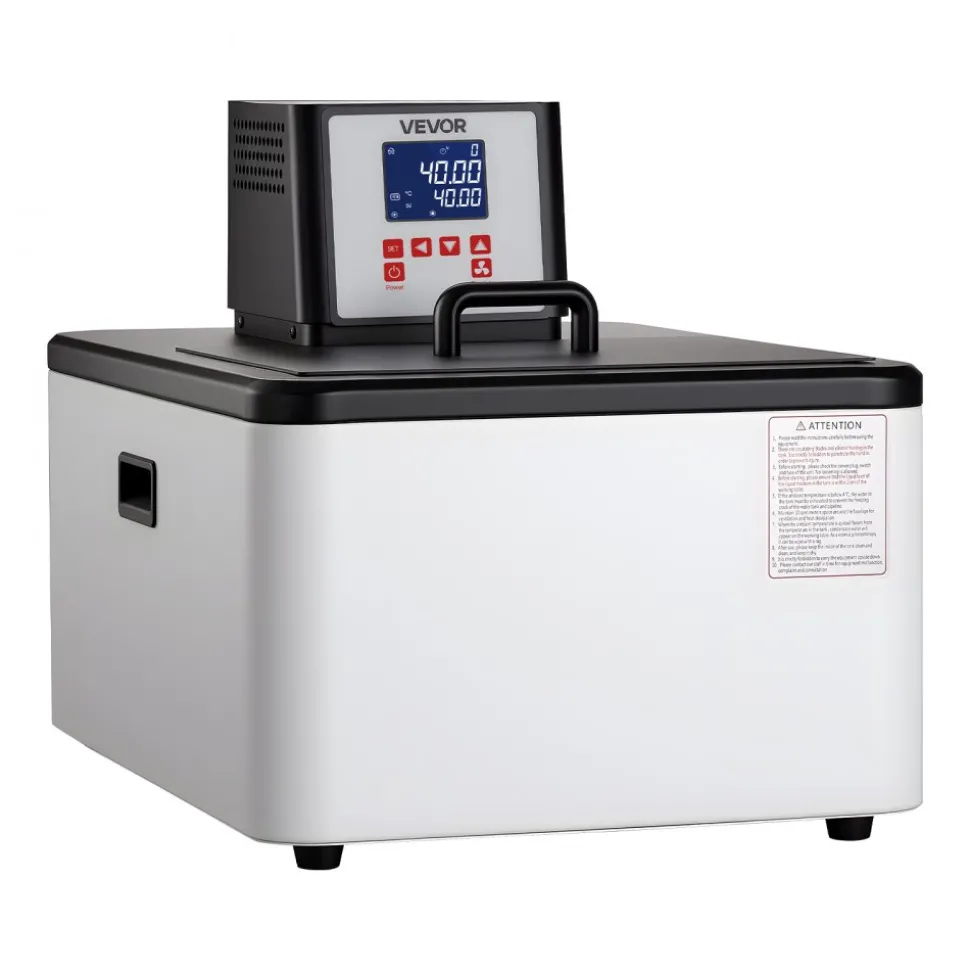 VEVOR Laboratory High-Temperature Circulating Oil Bath, Up to 300℃/572℉, 30 L Lab Constant Temperature Heating Tank, 0.1℃ High Precision, Internal and External Dual Circulation, for Laboratory