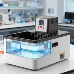 VEVOR Laboratory High-Temperature Circulating Oil Bath, Up to 300℃/572℉, 30 L Lab Constant Temperature Heating Tank, 0.1℃ High Precision, Internal and External Dual Circulation, for Laboratory