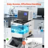 VEVOR Laboratory High-Temperature Circulating Oil Bath, Up to 300℃/572℉, 10 L Lab Constant Temperature Heating Tank, 0.1℃ High Precision, Internal and External Dual Circulation, for Laboratory