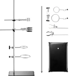 VEVOR Lab Stand Support, Laboratory Retort Support Stand 2 Sets, Steel Lab Stand 23.6