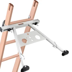 VEVOR Ladder Stabilizer, Adjustable Feet Extension Ladder Standoff, Heavy Duty Wall Ladder Accessories for Roof Gutter, Easy to Use & Wide Adaptability & Anti-slip Rubber Feet, 330 lbs Weight Rating