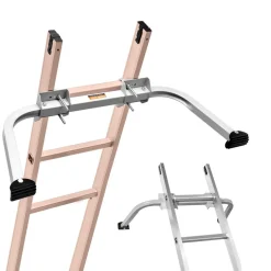 VEVOR Ladder Stabilizer, Extension Ladder Standoff, Heavy Duty Wing Span/Wall Ladder Accessories for Roof Gutter, Easy to Use & Wide Adaptability & Anti-slip Rubber Feet, 330 lbs Weight Rating