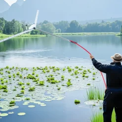 VEVOR Lake Weed Cutter, Pond Aquatic Plant Cutting Tool with 62 in Max. Cut Width, Sharp and Heavy-Duty Steel Blades, Pond Rake with 30 ft Throw Rope, for Cattail, Phragmites, Lilly Pads & Chara