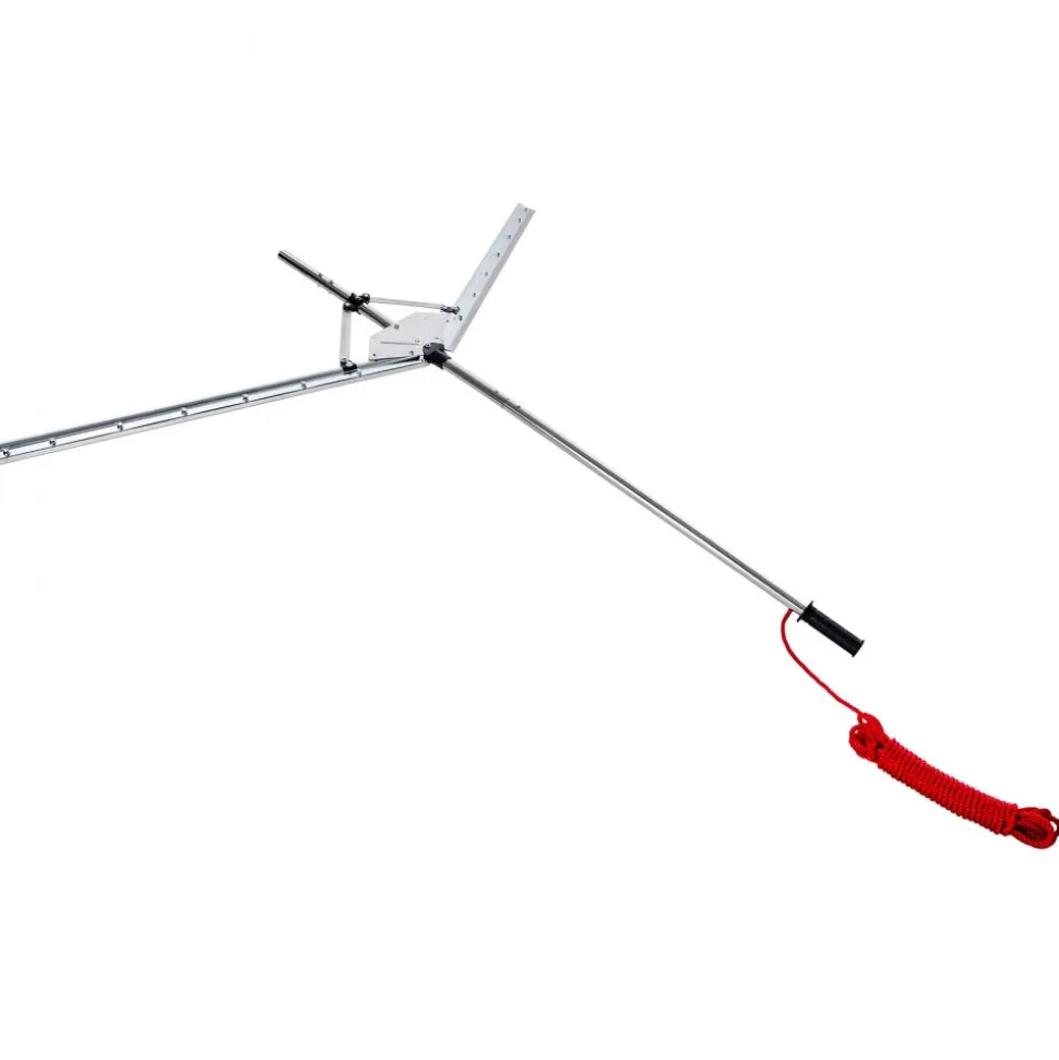 VEVOR Lake Weed Cutter, Pond Aquatic Plant Cutting Tool with 62 in Max. Cut Width, Sharp and Heavy-Duty Steel Blades, Pond Rake with 30 ft Throw Rope, for Cattail, Phragmites, Lilly Pads & Chara