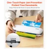 VEVOR Laminator Machine, Thermal Laminator for Max A4 Paper Size, 3-4 min Quick Warm Portable Laminator, 3-5 mil Thickness, Ideal for Home, Office, Business, or School Supplies, White + Grey