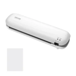 VEVOR Laminator Machine, Thermal Laminator for Max A4 Paper Size, 3-4 min Quick Warm Portable Laminator, 3-5 mil Thickness, Ideal for Home, Office, Business, or School Supplies, White + Grey