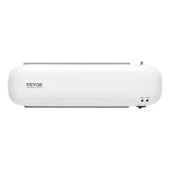 VEVOR Laminator Machine, Thermal Laminator for Max A4 Paper Size, 3-4 min Quick Warm Portable Laminator, 3-5 mil Thickness, Ideal for Home, Office, Business, or School Supplies, White + Grey