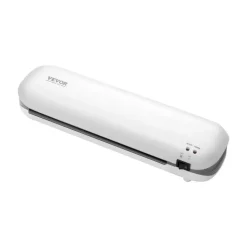VEVOR Laminator Machine, Thermal Laminator for Max A4 Paper Size, 3-4 min Quick Warm Portable Laminator, 3-5 mil Thickness, Ideal for Home, Office, Business, or School Supplies, White + Grey