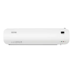VEVOR Laminator Machine, Thermal Laminator for Max A3 Paper Size, 2-3 min Quick Warm Portable Laminator, 3-5 mil Thickness, Ideal for Home, Office, Business, or School Supplies, White + Black