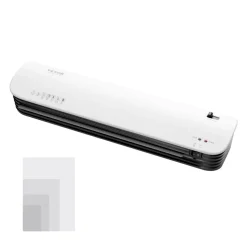 VEVOR Laminator Machine, Thermal Laminator for Max A3 Paper Size, 2-3 min Quick Warm Portable Laminator, 3-5 mil Thickness, Ideal for Home, Office, Business, or School Supplies, White + Black