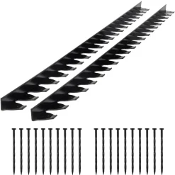 VEVOR Landscape Edging Border, 10Pcs 6 ft x 1.6 in Plastic Garden Edging with 60 Spikes, Sun-Resistant Flowerbed Borders, DIY Layout, No Dig Garden Edger Border Divider for Lawn Edgings for Yard