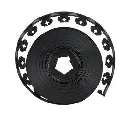 VEVOR Landscape Edging, 100 ft x 1.5 in Plastic Garden Border Edging with 120 Spikes, No Dig, Flexible Lawn Edgings Roll, UV-Resistant Mini Fence Borders Pathway Edgings for Flower Beds Yard Paver