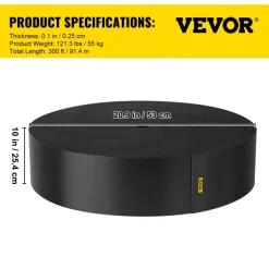 VEVOR Landscape Edging, 10 inch Depth 300 ft Total Length, Recycled HDPE Coiled Terrace Board, Flexible Bender Border for Landscaping, Lawn, Garden, Yard, Against Invading Weeds, Black