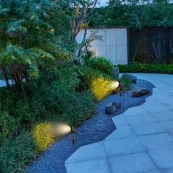 VEVOR Landscape Lighting, 6W Low Voltage LED Landscape Lights, IP66 Waterproof Landscape Spotlights Yard Lawn Garden Pathway Outdoor Lights 12V 24V 450LM Warm White 3000K (12 Pack with Connectors)