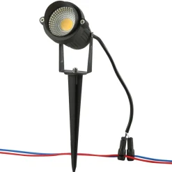 VEVOR Landscape Lighting, 6W Low Voltage LED Landscape Lights, IP66 Waterproof Landscape Spotlights Yard Lawn Garden Pathway Outdoor Lights 12V 24V 450LM Warm White 3000K (12 Pack with Connectors)