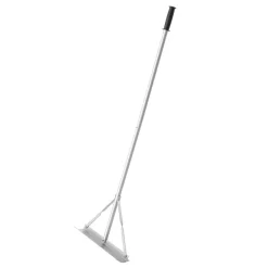 VEVOR Landscape Rake, 60 inch Handle 20 inch Wide Head, Large Heavy Duty Aluminum Landscaping Level, Asphalt Rake Tool for Asphalt & Land Leveling, Concrete Paving, Sand Flattening, No Teeth