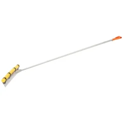 VEVOR Landscape Rake, 36 inch Wide Head 102 inch Handle, Large Heavy Duty Aluminum Landscaping Leaf Rake Tool, Asphalt Level for Loosening Soil, Garden & Yard, Pond Gravel & Beach Lawn Care, 52ft Rope