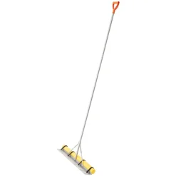 VEVOR Landscape Rake, 36 inch Wide Head 102 inch Handle, Large Heavy Duty Aluminum Landscaping Leaf Rake Tool, Asphalt Level for Loosening Soil, Garden & Yard, Pond Gravel & Beach Lawn Care, 52ft Rope