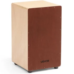 VEVOR Large Cajon Box Drum Wooden Birchwood Percussion Instrument with Snare Wires