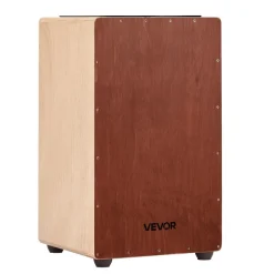 VEVOR Large Cajon Box Drum Wooden Birchwood Percussion Instrument with Snare Wires