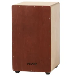 VEVOR Large Cajon Box Drum Wooden Birchwood Percussion Instrument with Snare Wires