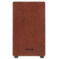 VEVOR Large Cajon Box Drum Wooden Birchwood Percussion Instrument with Snare Wires