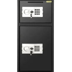 VEVOR Large Double Door Security Safe Box 2.6 Cubic Feet Steel Safe Box Strong Box with Digital Lock for Money Gun Jewelry Black