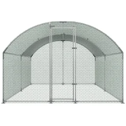VEVOR Large Metal Chicken Coop 9.8x13x6.6 ft Walk-in Chicken Run House, Doom Roof Hen House Enclosure with Cover and Security Lock, Outdoor Duck Rabbit Cage Poultry Pen for Backyard, Farm, Yard Use