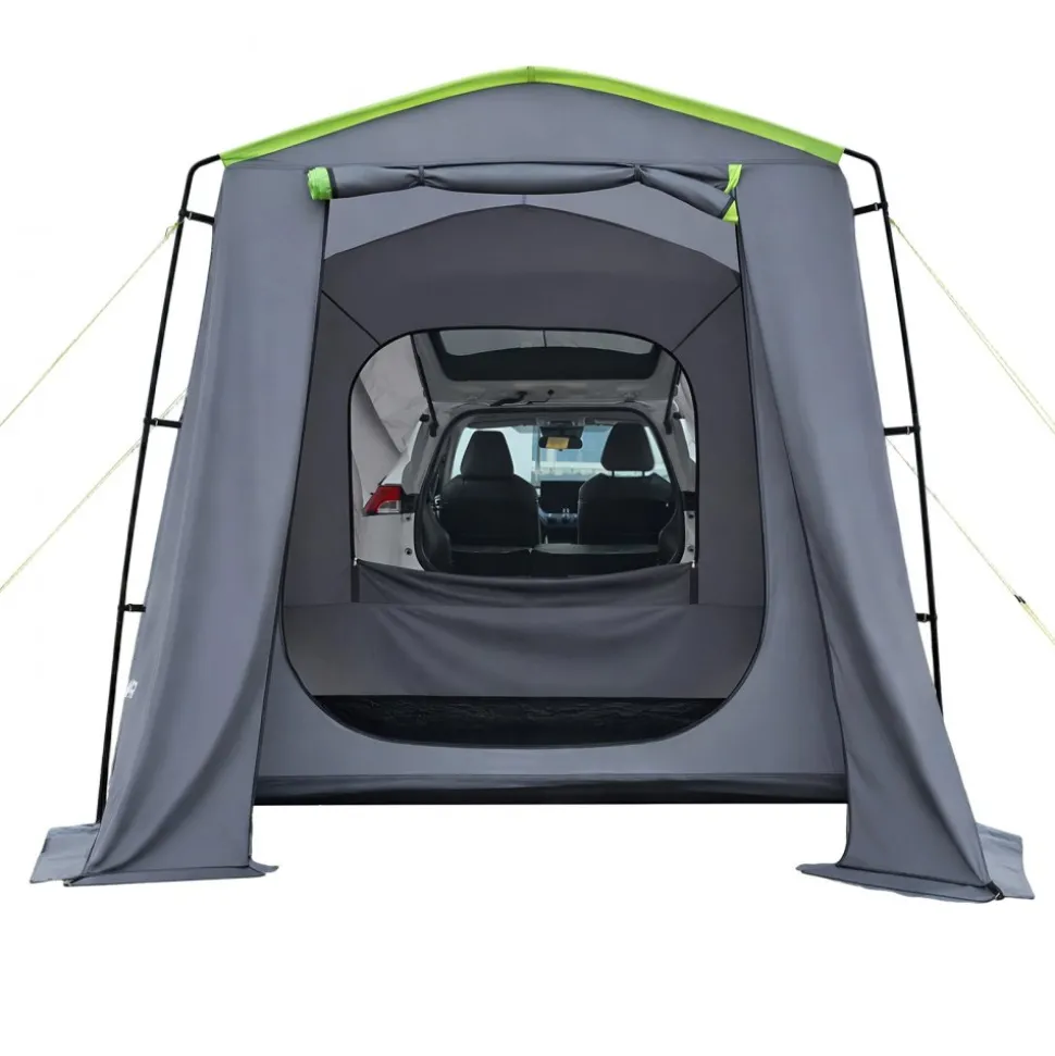 VEVOR Large SUV Tent for 5–9 Person, 10.6 x 8 FT All-Season SUV Tailgate Tent with Ventilated Door & Mesh Windows, PU3000mm Waterproof Dual-Use Car Rear Hatch Tents for Outdoor Camping Hiking