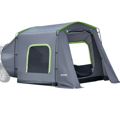 VEVOR Large SUV Tent for 5–9 Person, 10.6 x 8 FT All-Season SUV Tailgate Tent with Ventilated Door & Mesh Windows, PU3000mm Waterproof Dual-Use Car Rear Hatch Tents for Outdoor Camping Hiking