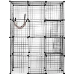 VEVOR Large 4-tier Cat Cage, 41 x 28 x 55
