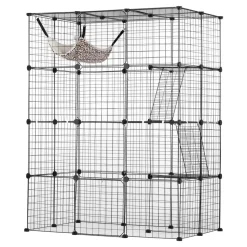 VEVOR Large 4-tier Cat Cage, 41 x 28 x 55