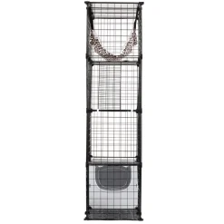 VEVOR Large 4-tier Cat Cage, 41 x 14 x 55