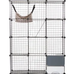 VEVOR Large 4-tier Cat Cage, 41 x 14 x 55