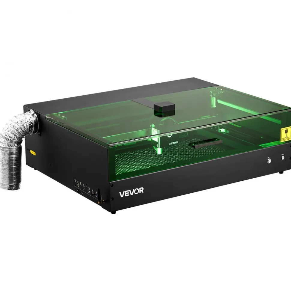 VEVOR Laser Engraver, 20W, Laser Engraving and Cutting Machine with Enclosure Camera, Laser Cutter, 36000 mm/min, 19.7 x 12.6 in Working Area, for Wood, Leather, Glass, Paper, Certain Metal, Class 1