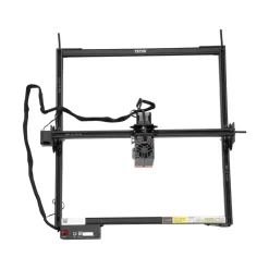 VEVOR Laser Engraver, 10W Output, Laser Engraving Cutter Machine, 14.9 x 15.7 in/38 x 40 cm Working Area, 10000 mm/min Movement Speed, Compressed Spot with Eye Protection, for Wood, Certain Metal