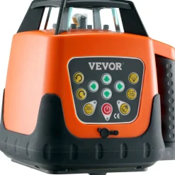VEVOR Laser Level, 2000ft, 360 Degree Self Leveling Green Cross Line Laser, 5 Rotation Speeds & 4 Scanning Angles Adjustment, IP66 Waterproof Remote Control Manual Self-leveling Mode, Battery Included