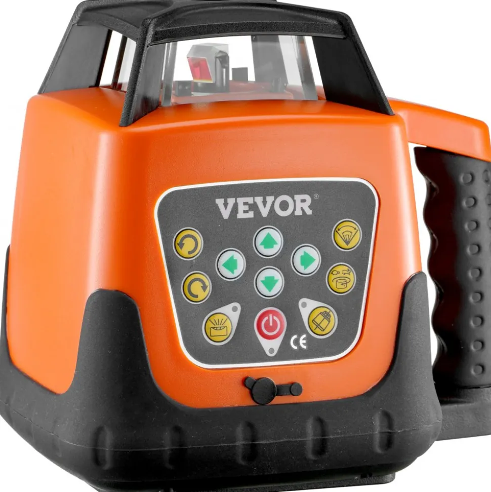 VEVOR Laser Level, 2000ft, 360 Degree Self Leveling Green Cross Line Laser, 5 Rotation Speeds & 4 Scanning Angles Adjustment, IP66 Waterproof Remote Control Manual Self-leveling Mode, Battery Included