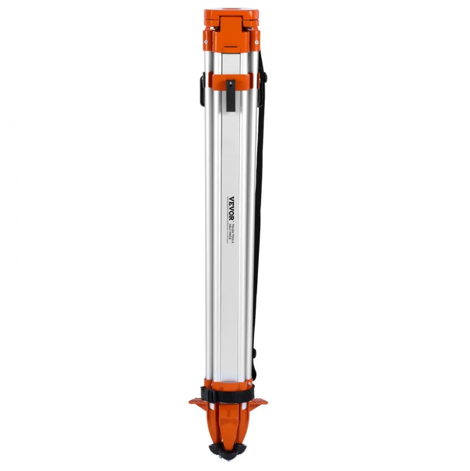 VEVOR Laser Level Tripod Stand, 5/8"-11 Thread Mount, 16.53-65.55 inch Height Adjustment Heavy Duty Survey Tripod for Construction Laser Level Scanner, Retractable Legs Non-Skid Feet Professional
