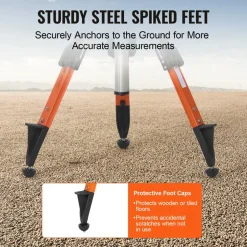 VEVOR Laser Level Tripod Stand, 5/8