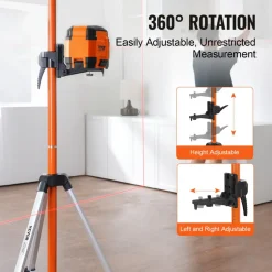 VEVOR Laser Level Tripod, 1/4